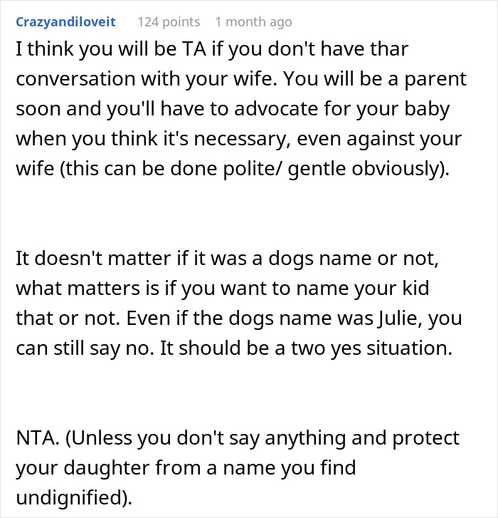 Parents-To-Be Argue Over Baby Name, Mom Wants To Honor Childhood Dog, Dad Worries It Sounds Silly