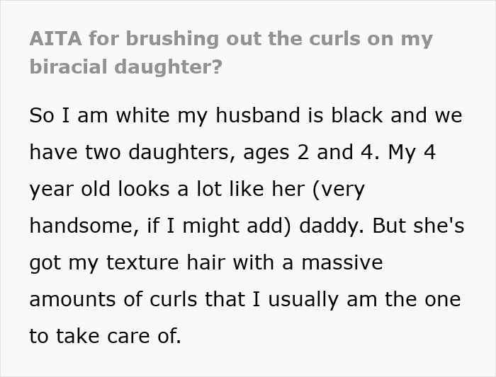Woman Wonders If She’s A Bad Mom And Racist For Brushing Out Biracial Daughter’s Curly Hair