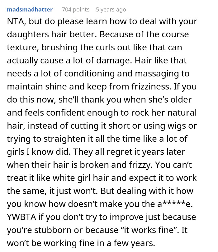 Woman Wonders If She’s A Bad Mom And Racist For Brushing Out Biracial Daughter’s Curly Hair