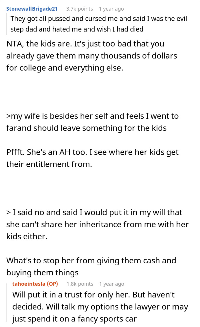 Stepdad Laughs In Stepkids&#8217; Faces As They Demand Inheritance After Being Awful To Him For 13 Years