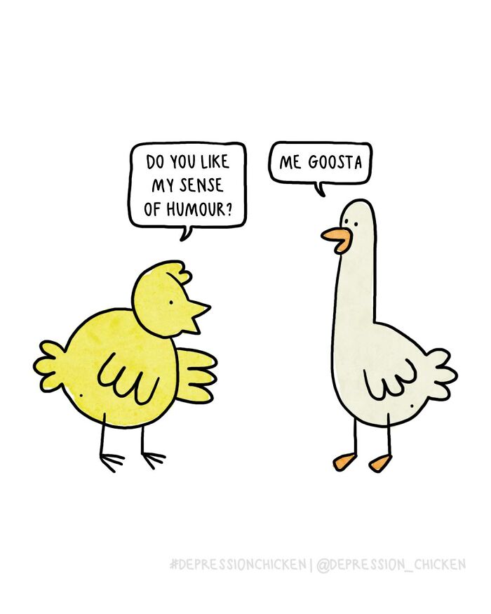 50 Relatable ‘Depression Chicken’ Comics That Perfectly Balance Humor And Struggles