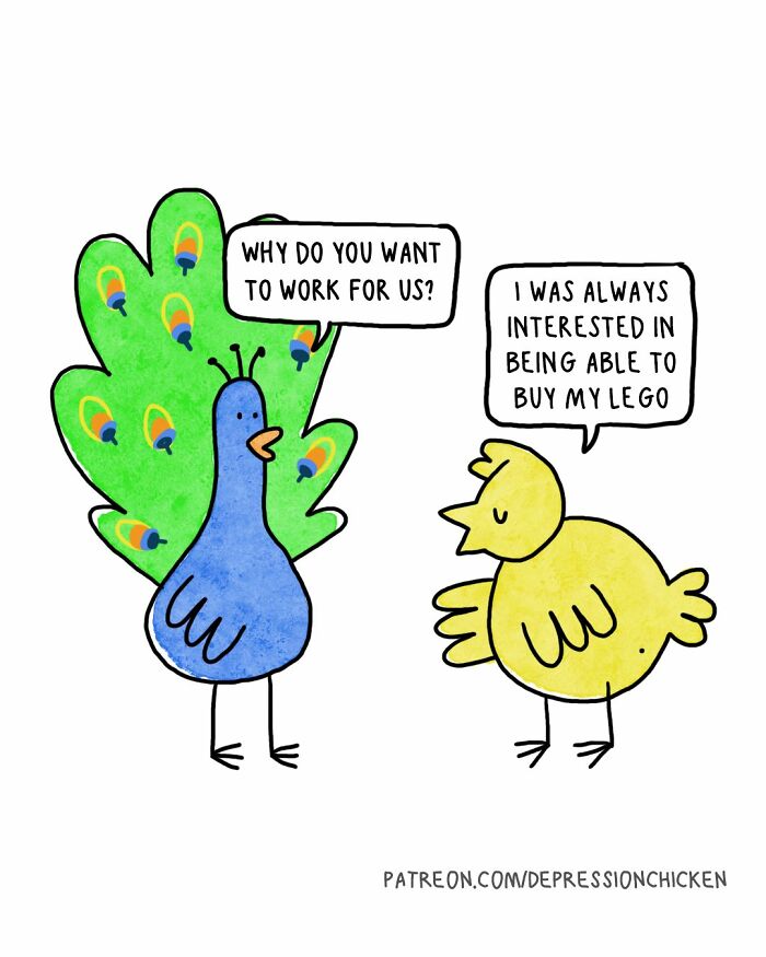 50 Relatable ‘Depression Chicken’ Comics That Perfectly Balance Humor And Struggles