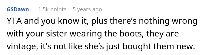 “Am I The [Jerk] For Posting A Picture Of My Vegan Sister In Leather Boots?”