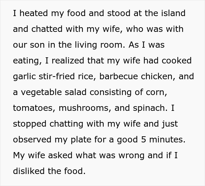 Man Announces He’s Divorcing Wife When He Discovers She Purposefully Cooks Meals Daughter Won’t Eat