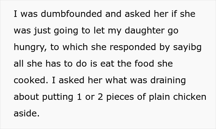 Man Announces He’s Divorcing Wife When He Discovers She Purposefully Cooks Meals Daughter Won’t Eat