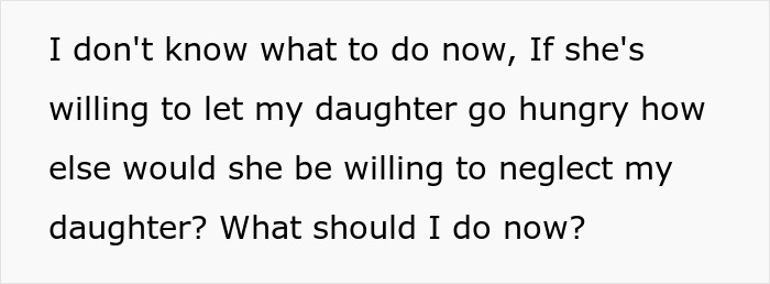 Man Announces He’s Divorcing Wife When He Discovers She Purposefully Cooks Meals Daughter Won’t Eat