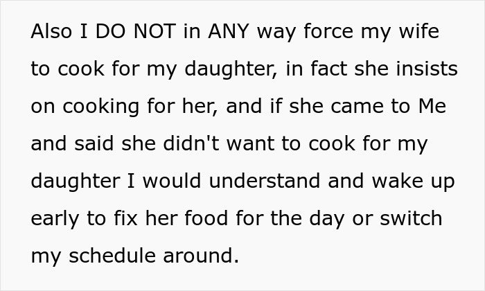 Man Announces He’s Divorcing Wife When He Discovers She Purposefully Cooks Meals Daughter Won’t Eat