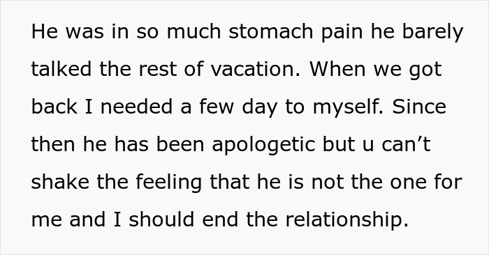 Man’s True Colors Show During Vacation, Girlfriend Realizes He’s Not The One Anymore