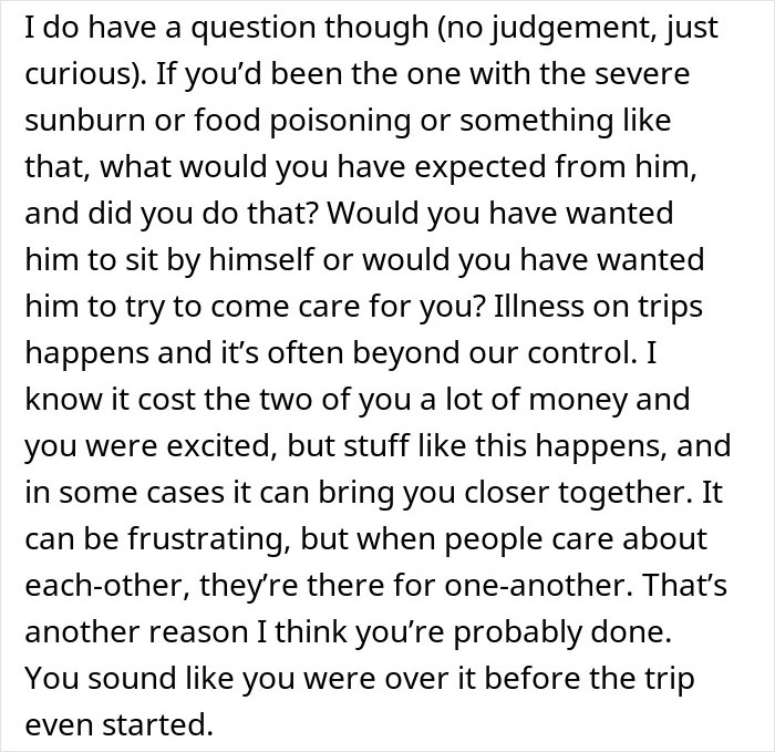 Man’s True Colors Show During Vacation, Girlfriend Realizes He’s Not The One Anymore