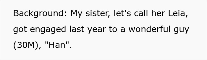 Sis Turns Bridezilla 3 Weeks Before Wedding, Wants ‘Star Wars’ Theme, Family Calls It Upcoming Mess