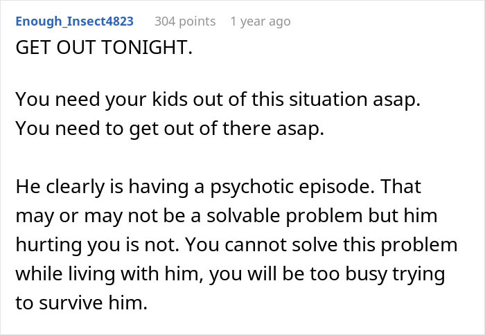Woman Questions If She Should Help Her Husband Or Escape After His Disturbing Behavior