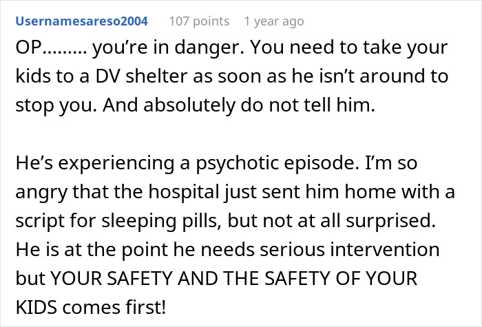 Woman Questions If She Should Help Her Husband Or Escape After His Disturbing Behavior