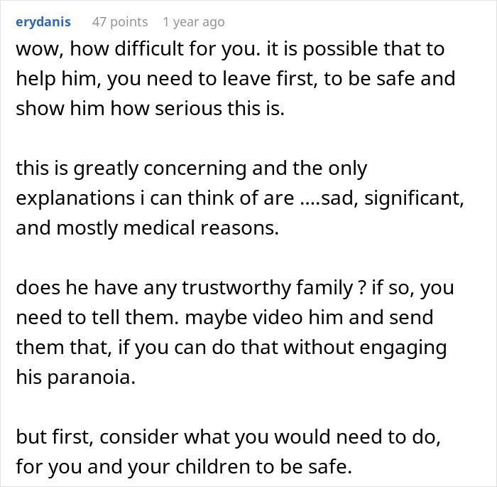 Woman Questions If She Should Help Her Husband Or Escape After His Disturbing Behavior