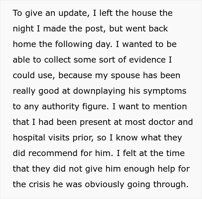 Woman Questions If She Should Help Her Husband Or Escape After His Disturbing Behavior