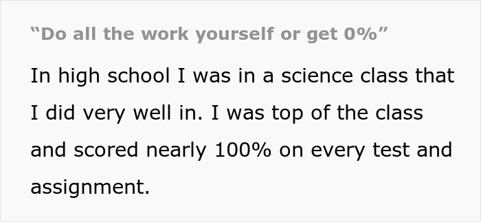 Guy Maliciously Complies With Lazy Teammates And Gets Them All A 0% On A Project Using Teacher’s Loophole