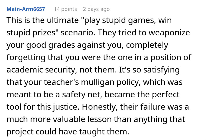 Guy Maliciously Complies With Lazy Teammates And Gets Them All A 0% On A Project Using Teacher’s Loophole