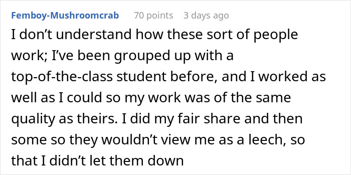 Guy Maliciously Complies With Lazy Teammates And Gets Them All A 0% On A Project Using Teacher’s Loophole