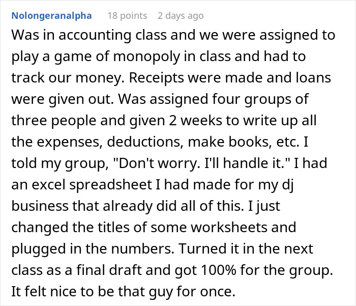 Guy Maliciously Complies With Lazy Teammates And Gets Them All A 0% On A Project Using Teacher’s Loophole