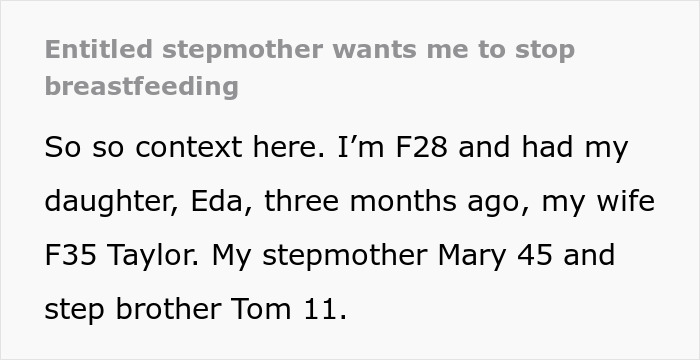 11-Year-Old Starts Acting Beyond Creepy Around Stepsister Who Just Gave Birth, Parents Refuse To Get Help