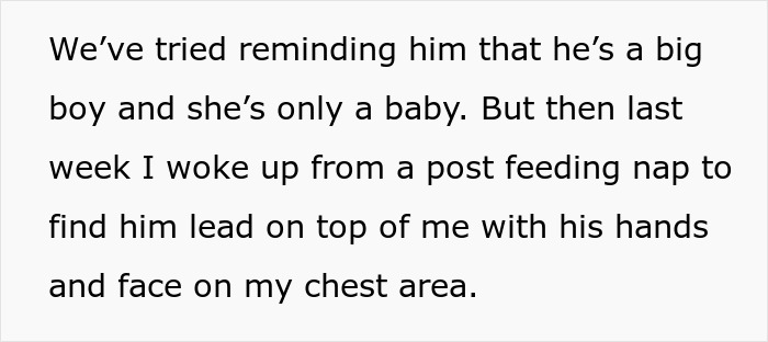 11-Year-Old Starts Acting Beyond Creepy Around Stepsister Who Just Gave Birth, Parents Refuse To Get Help