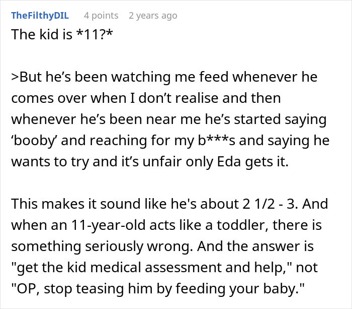11-Year-Old Starts Acting Beyond Creepy Around Stepsister Who Just Gave Birth, Parents Refuse To Get Help