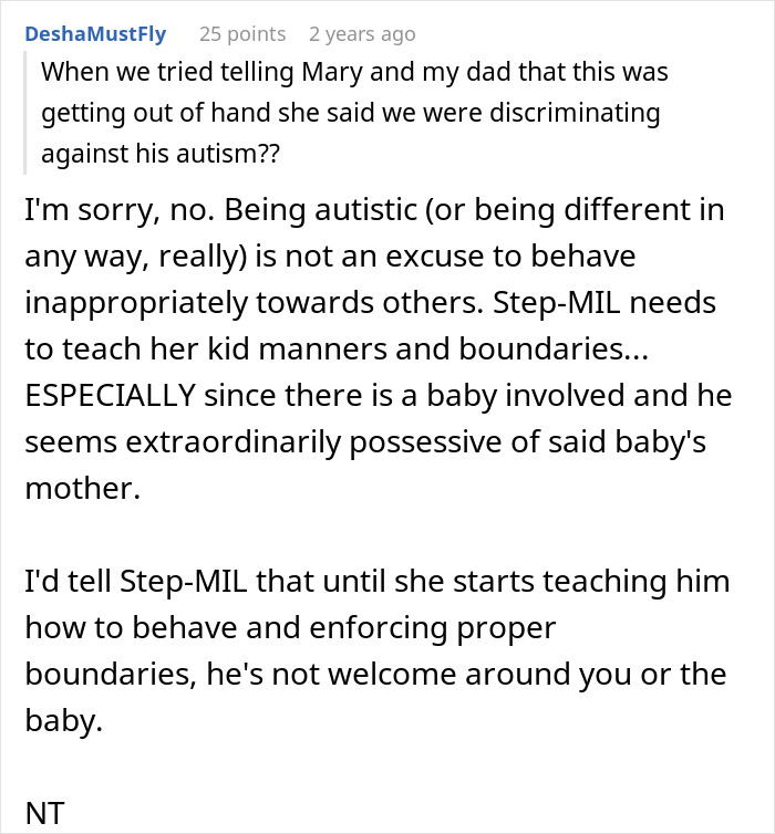 11-Year-Old Starts Acting Beyond Creepy Around Stepsister Who Just Gave Birth, Parents Refuse To Get Help
