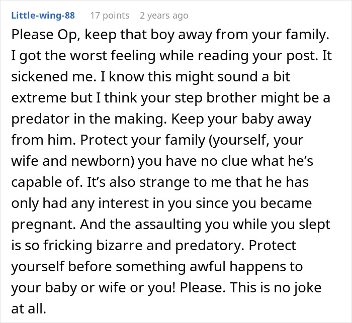 11-Year-Old Starts Acting Beyond Creepy Around Stepsister Who Just Gave Birth, Parents Refuse To Get Help