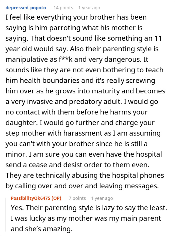 11-Year-Old Starts Acting Beyond Creepy Around Stepsister Who Just Gave Birth, Parents Refuse To Get Help