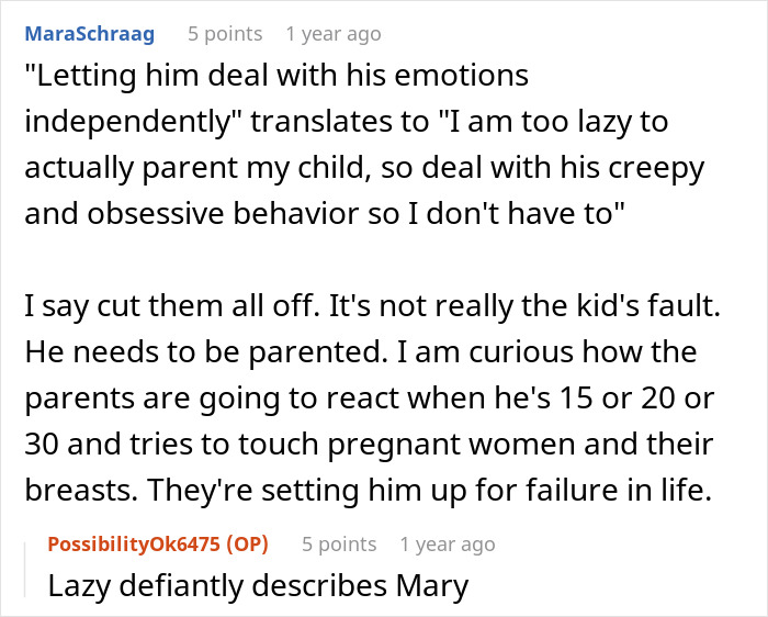 11-Year-Old Starts Acting Beyond Creepy Around Stepsister Who Just Gave Birth, Parents Refuse To Get Help