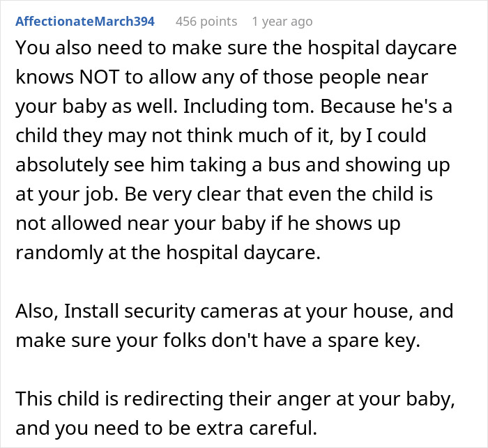 11-Year-Old Starts Acting Beyond Creepy Around Stepsister Who Just Gave Birth, Parents Refuse To Get Help