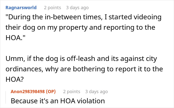 HOA Board Member Refuses To Follow Pet Ownership Rules, Neighbor Gets Police Involved