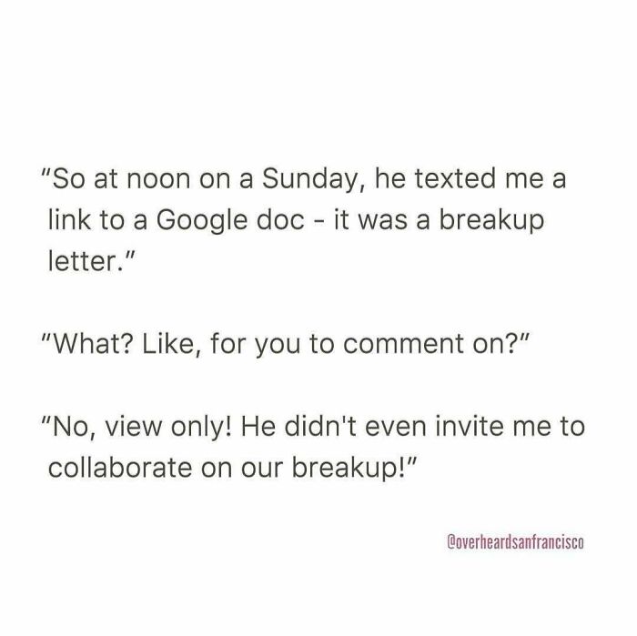 People Accidentally Eavesdropped On These 61 Hilarious Conversations About Dating (New Pics)