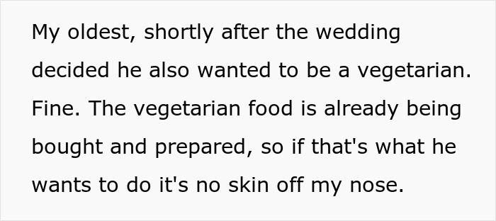 Man Prepared To Fight For Stepson Who Wants To Change His Diet But Mom Is Against It