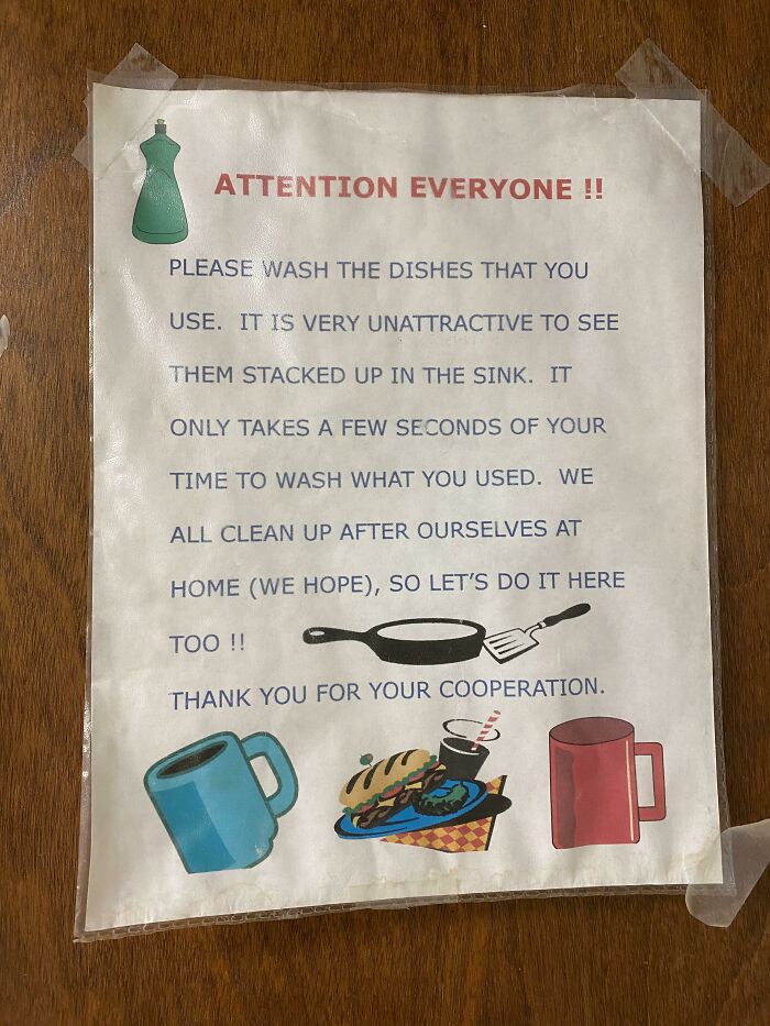 75 Passive-Aggressive Notes From Coworkers Who’ve Clearly Reached Their Breaking Point (New Pics)