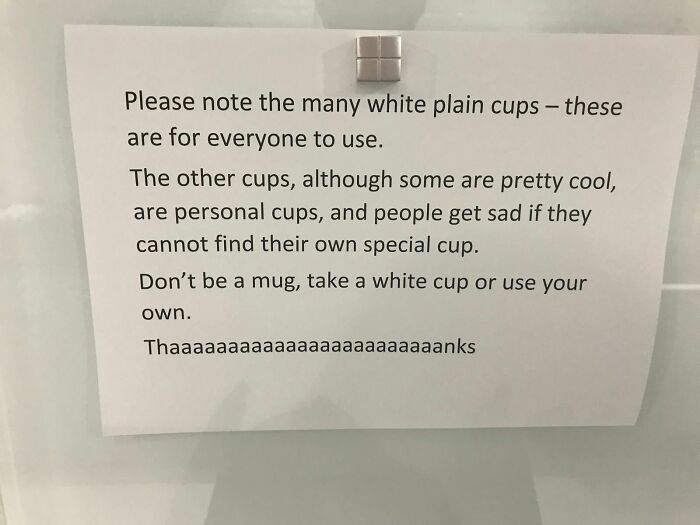 75 Passive-Aggressive Notes From Coworkers Who’ve Clearly Reached Their Breaking Point (New Pics)