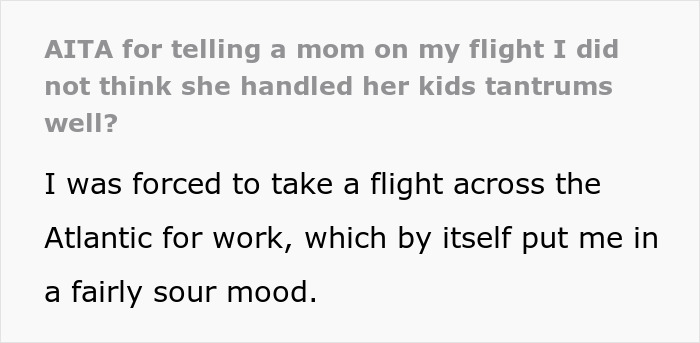 Passenger Confronts Mom After 8-Hour Toddler Meltdown, Says &#8220;She Didn’t Handle It Well&#8221;