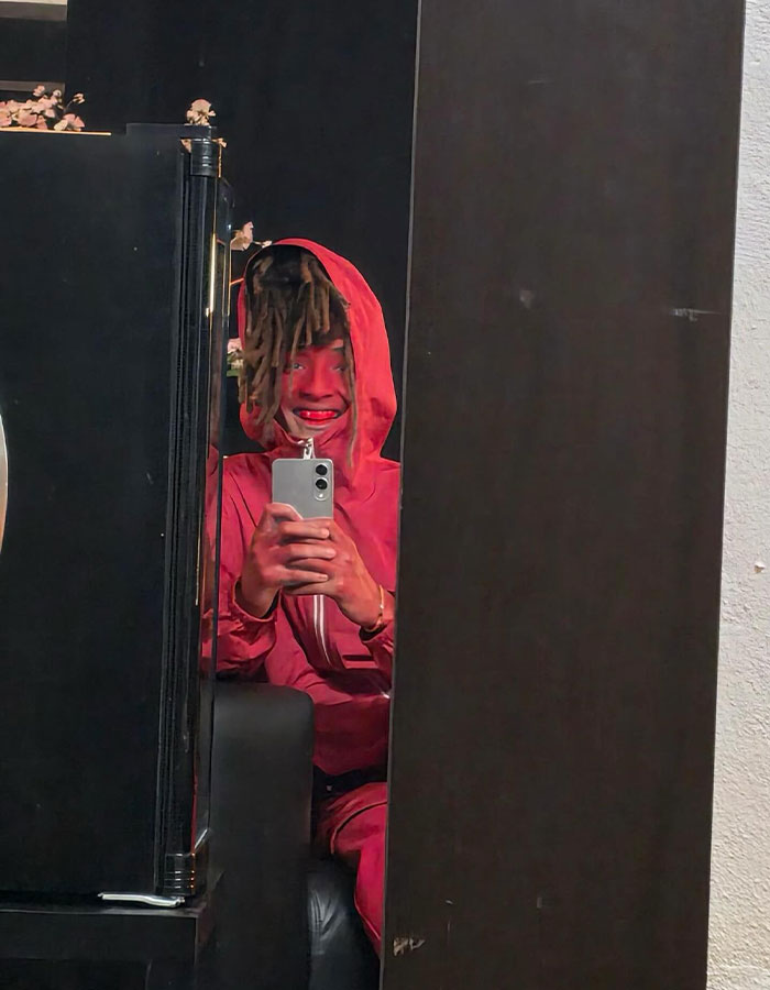 Jaden Smith Sparks Hilarious Trolling With Red-Faced &#8216;Diaper&#8217; Look In Paris
