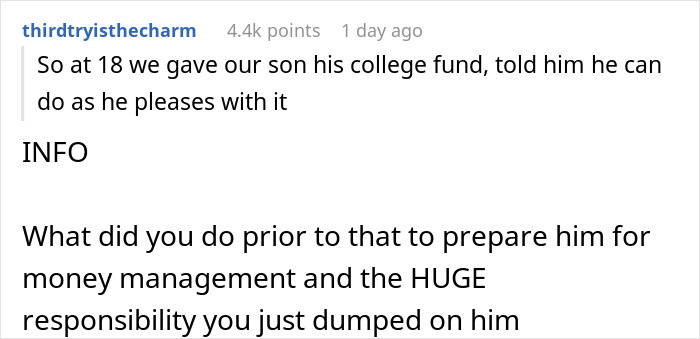 20-Year-Old Learns That Actions Have Consequences After Spending All His College Money On Traveling