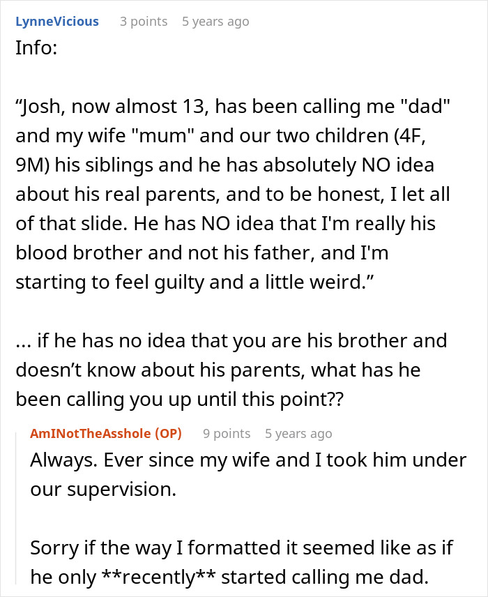13-Year-Old Thinks He’s Growing Up In A Standard Family Until His “Dad” Reveals The Truth 13-Year-Old Thinks He’s Growing Up In A Standard Family Until His “Dad” Reveals The Truth