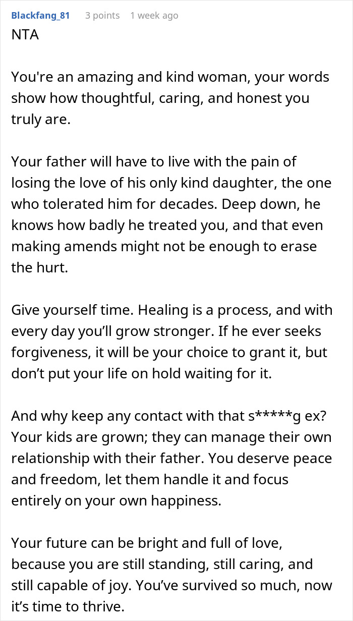 Dad’s Reaction To Daughter’s Divorce Costs Him His Relationship With Her