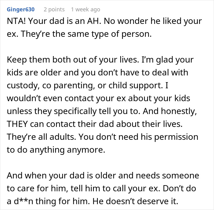 Dad’s Reaction To Daughter’s Divorce Costs Him His Relationship With Her