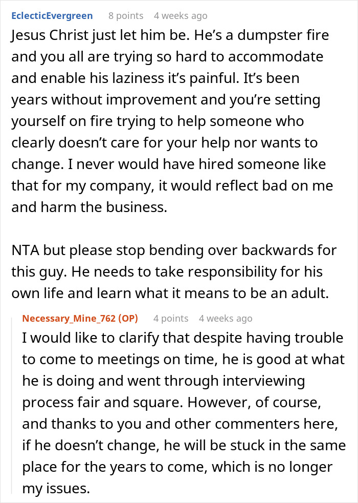 Man Keeps Whining Despite Friend Helping Him With Housing And Job, She Finally Snaps And Says Enough