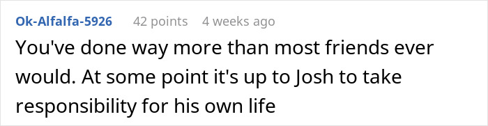 Man Keeps Whining Despite Friend Helping Him With Housing And Job, She Finally Snaps And Says Enough