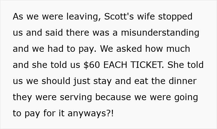 “Coworker Gave Us Tickets To His Wife’s Performance And Now We Have To Pay $360?!”