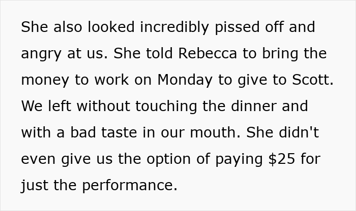 “Coworker Gave Us Tickets To His Wife’s Performance And Now We Have To Pay $360?!”