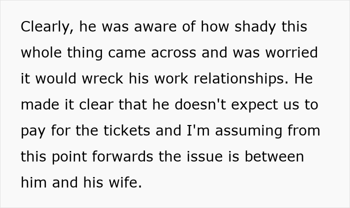 “Coworker Gave Us Tickets To His Wife’s Performance And Now We Have To Pay $360?!”