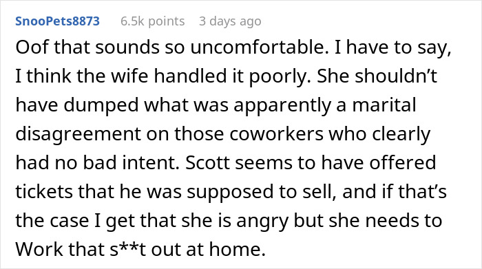 “Coworker Gave Us Tickets To His Wife’s Performance And Now We Have To Pay $360?!”