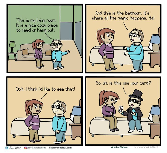 Dark Humor And Random Laughs: 45 New Comics By Brian Wonderful