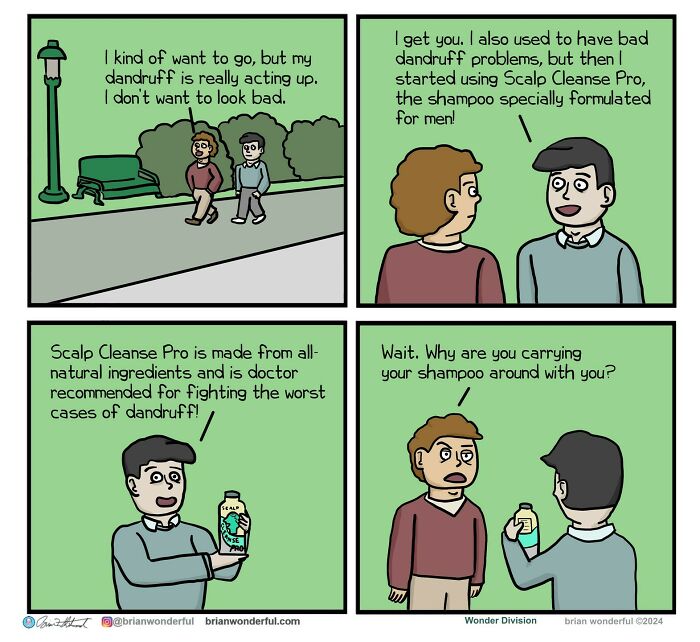 Dark Humor And Random Laughs: 45 New Comics By Brian Wonderful