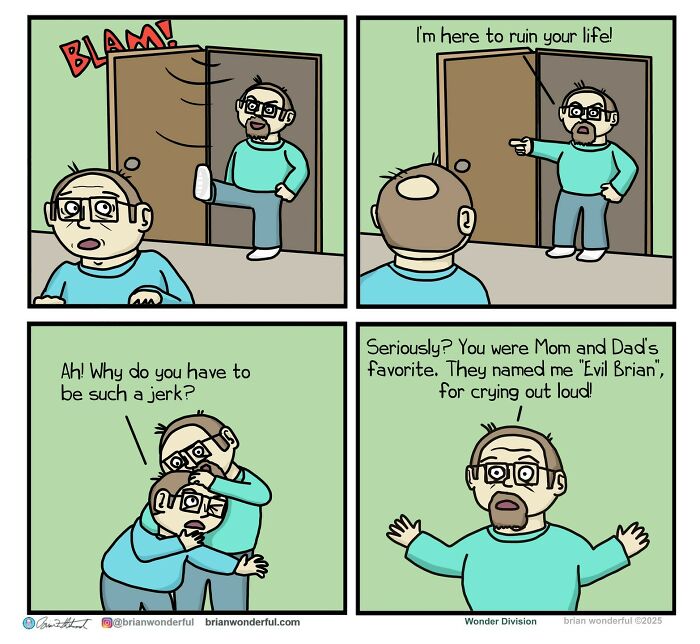 Dark Humor And Random Laughs: 45 New Comics By Brian Wonderful